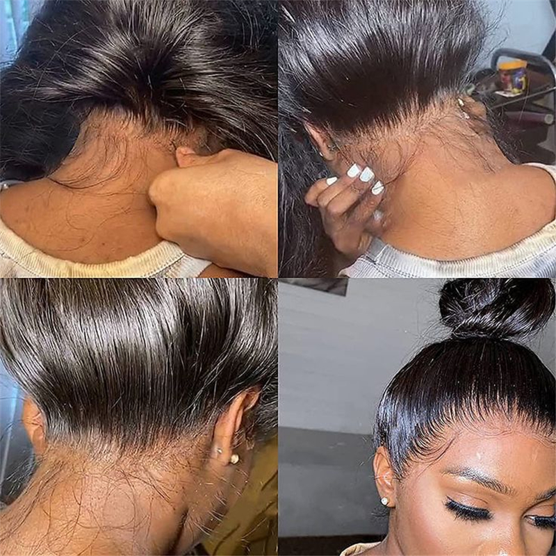 360 Transparent Lace Frontal Closure 22.5x4x2 With Adjustable Strap Virgin Straight Hair - 图片 5